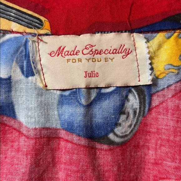 Red Car Print custom made Button-Up Shirt - Picture 3 of 7